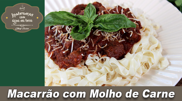Macarrão com Molho de Carne