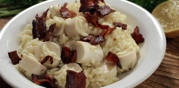 Risoto de Palmito com Bacon